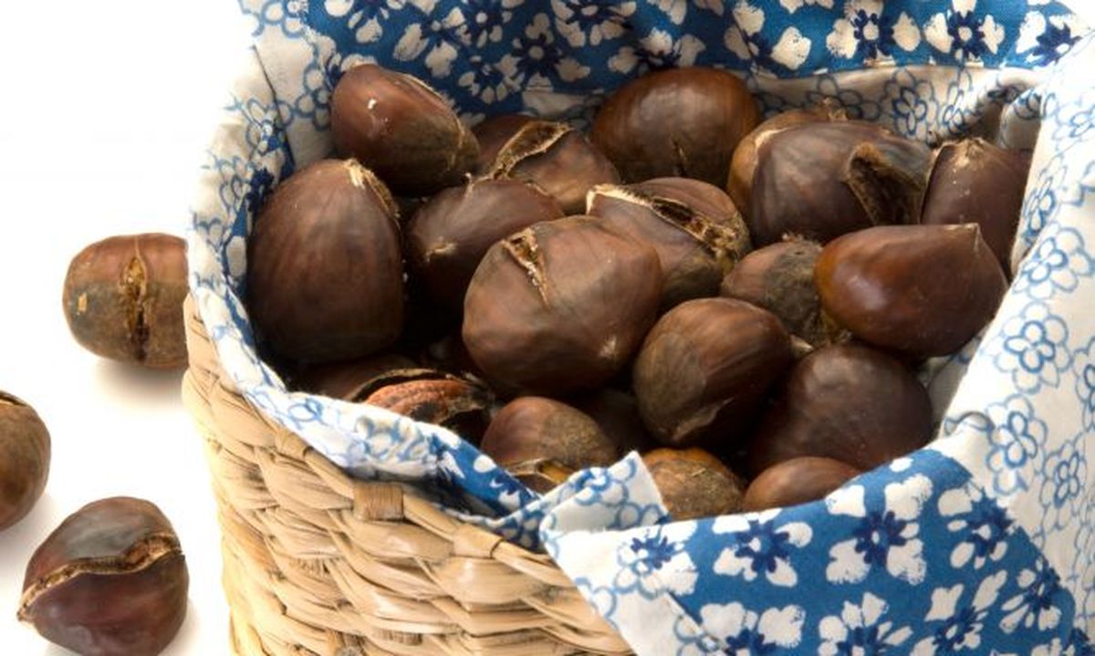 receta castanas asadas