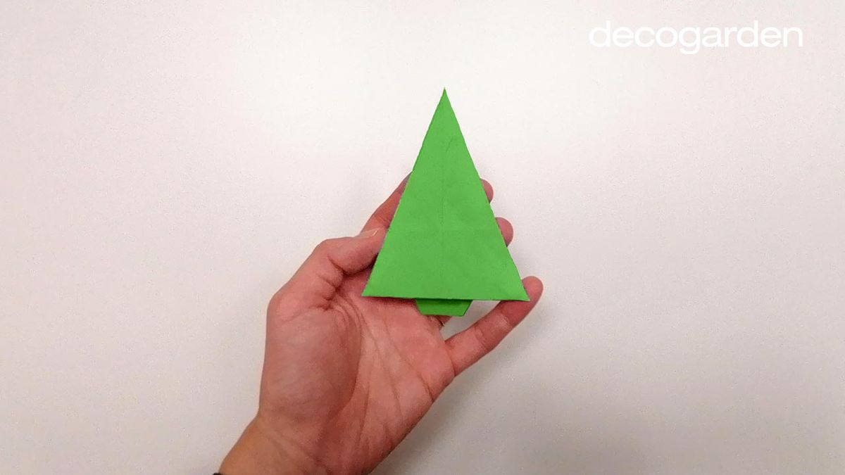 como hacer un arbol navidad origami
