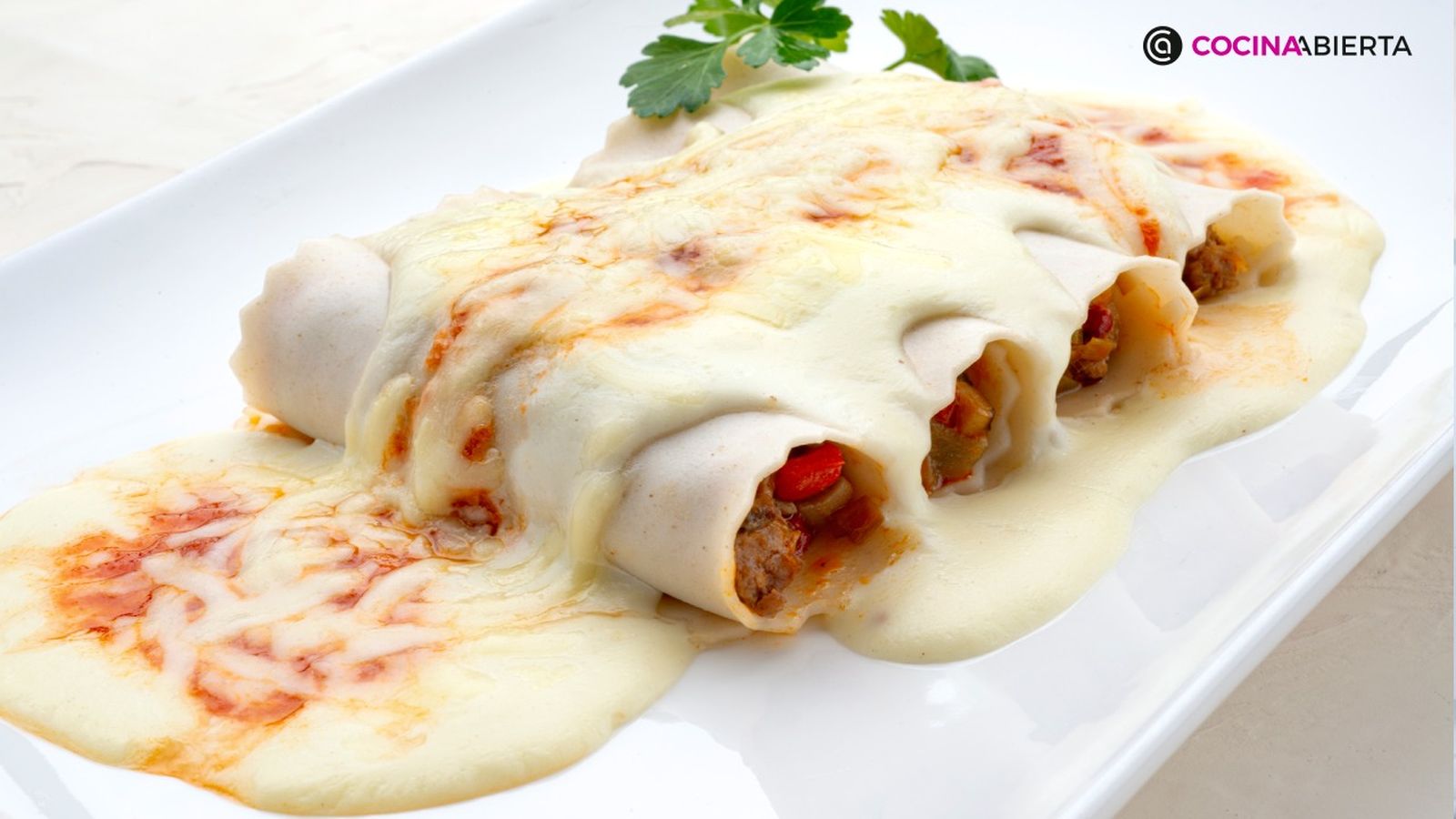 canelones de carne y verduras receta