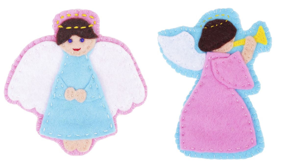 Cómo hacer ángeles de fieltro