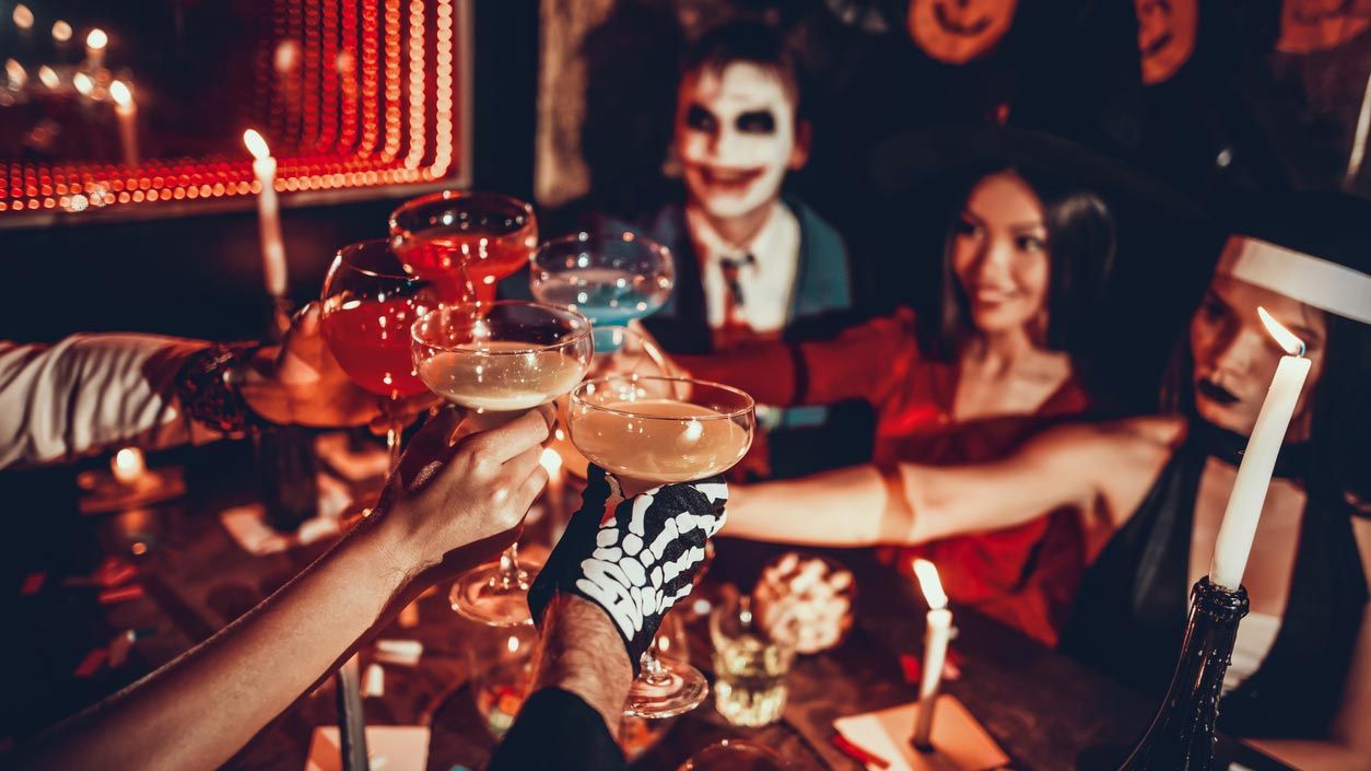decorar bar halloween
