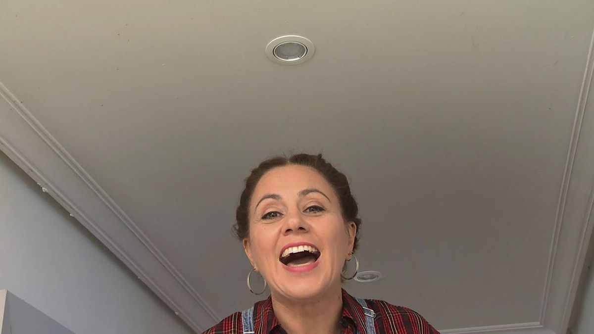 deco783 como poner un foco en el techo paso 6