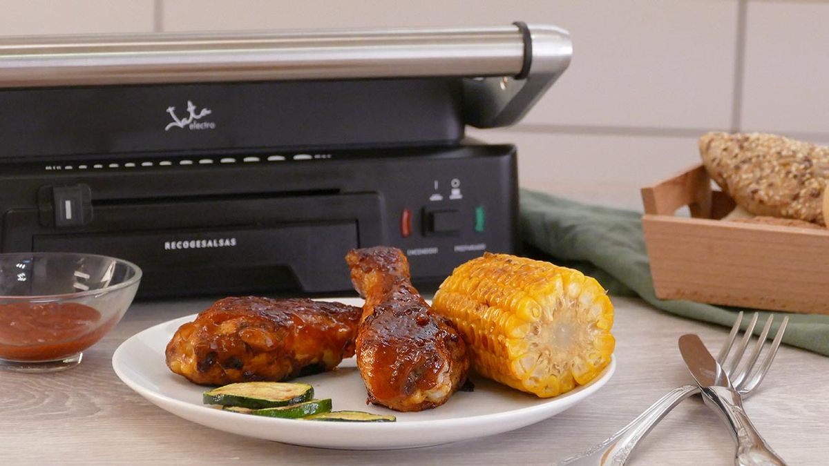 Receta de muslos de pollo con salsa barbacoa