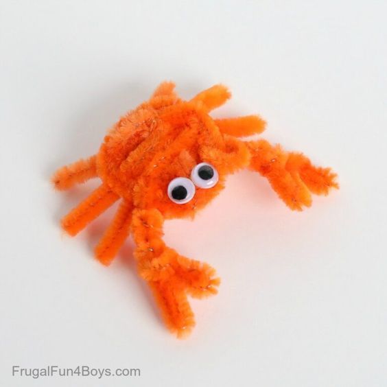 cangrejo con limpiapipas pinterest Frugal Fun for Boys and Girls