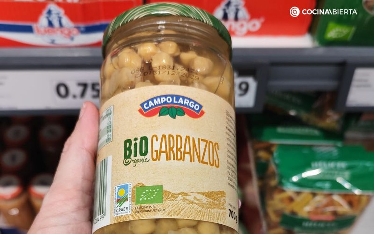 Los garbanzos de Lidl solo llevan garbanzos, agua y sal