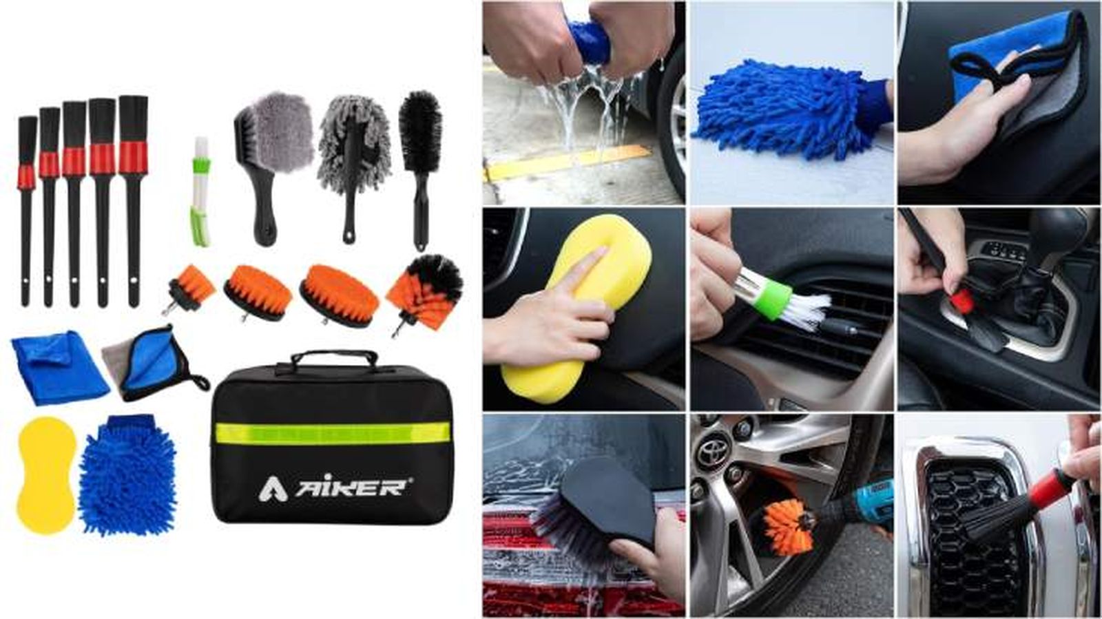 kit limpieza profesional para coche