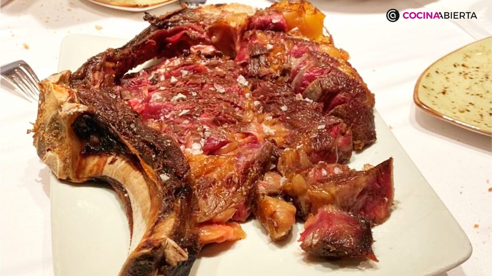 Una chuleta del restaurante Amaren, en Bilbao