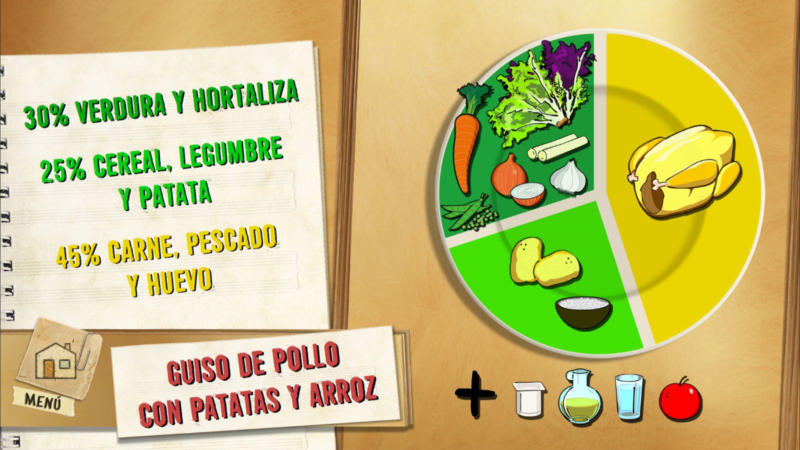 6058 1 Guiso de pollo con patatas y arroz plato