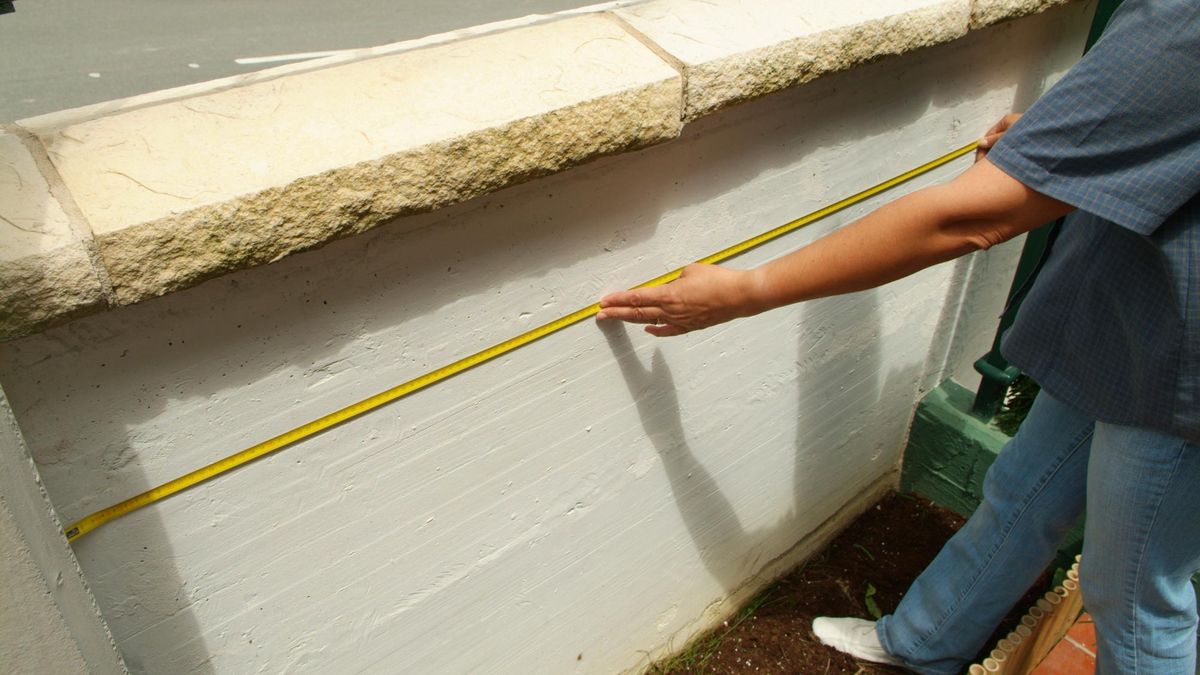 Instalación de celosía en jardín paso 1