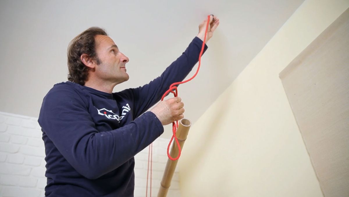 Cómo hacer un perchero con una caña de bambú paso 7