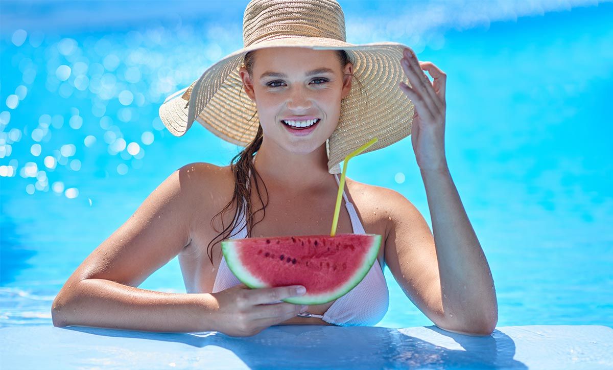 belleza piel verano cuidados sandia jugo