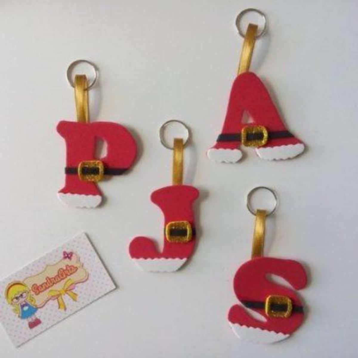 adorno arbol navidad iniciales goma eva pinterest Dicas Online