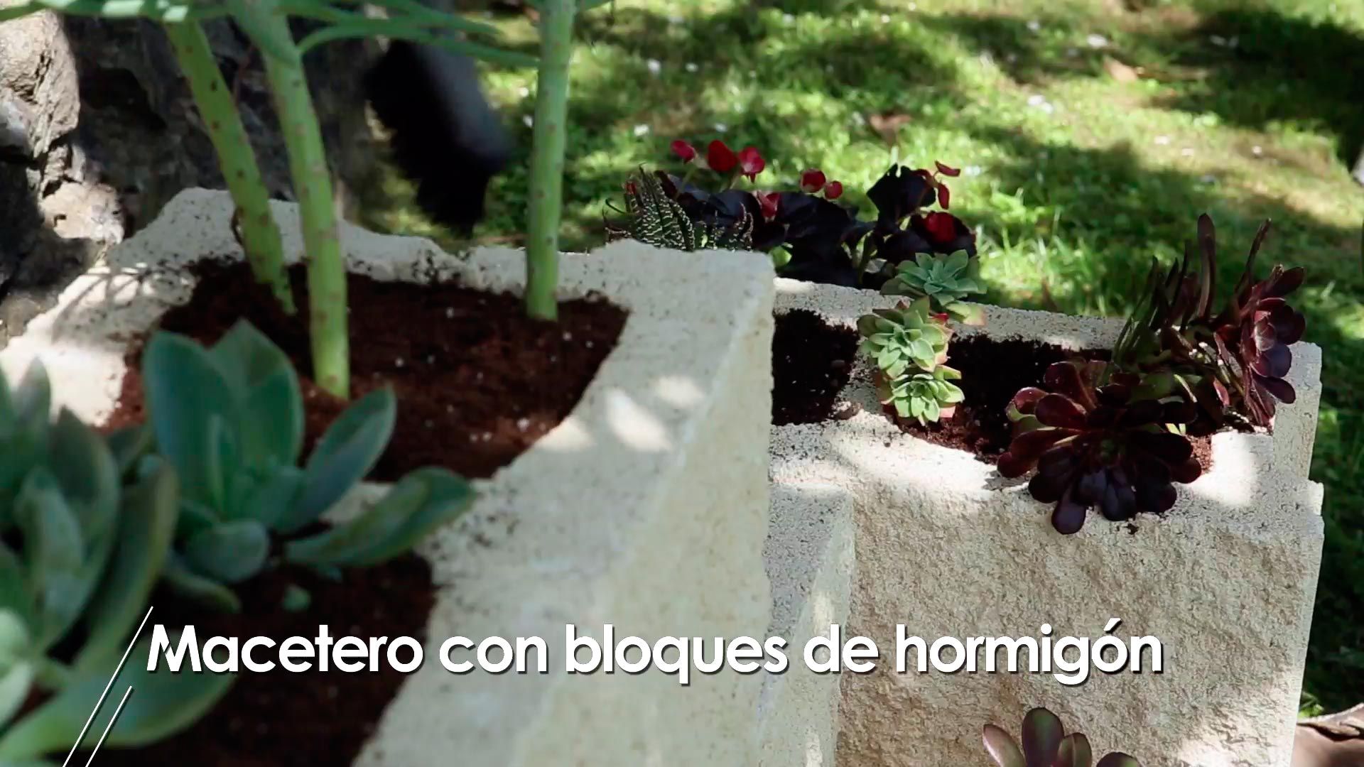 Cómo hacer un macetero con bloques de hormigón paso 7