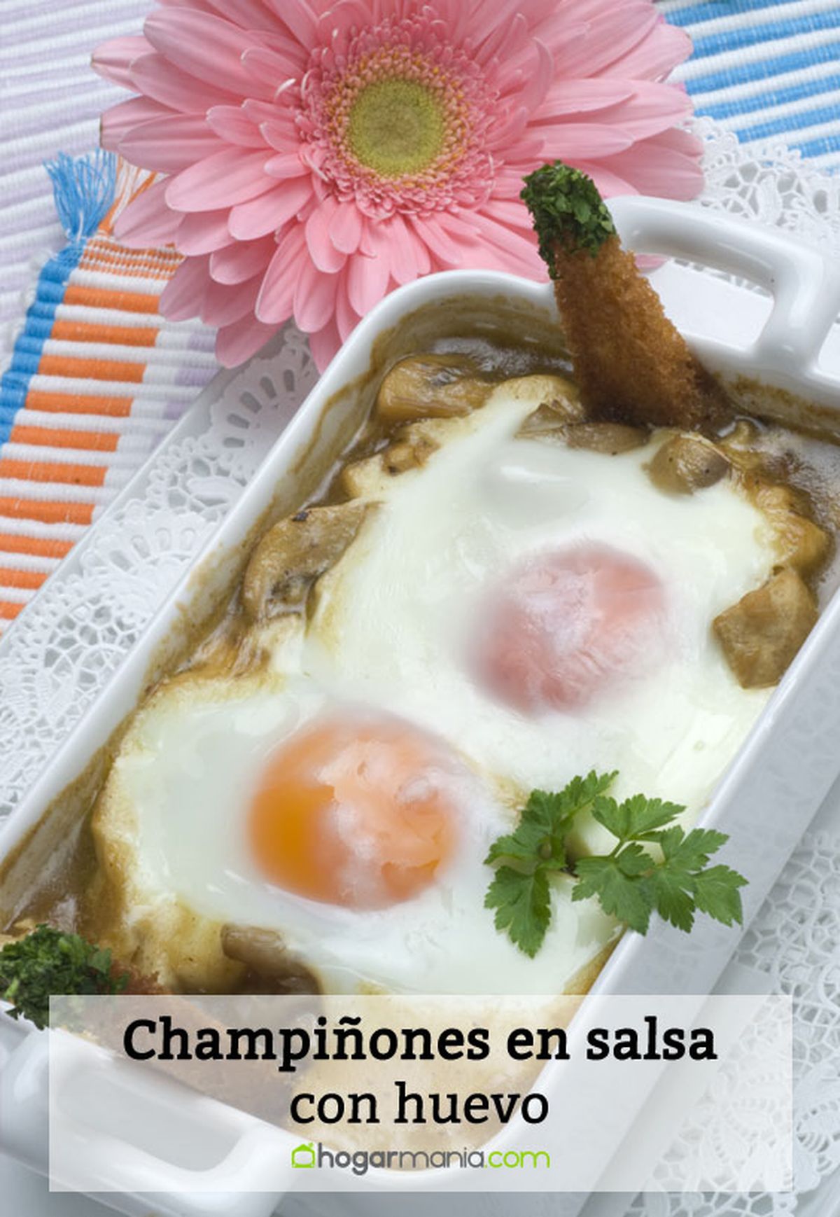 champinones salsa huevo pin