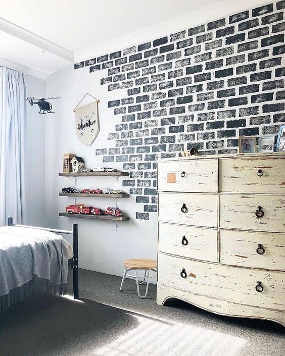 pintar pared esponja ladrillos 4