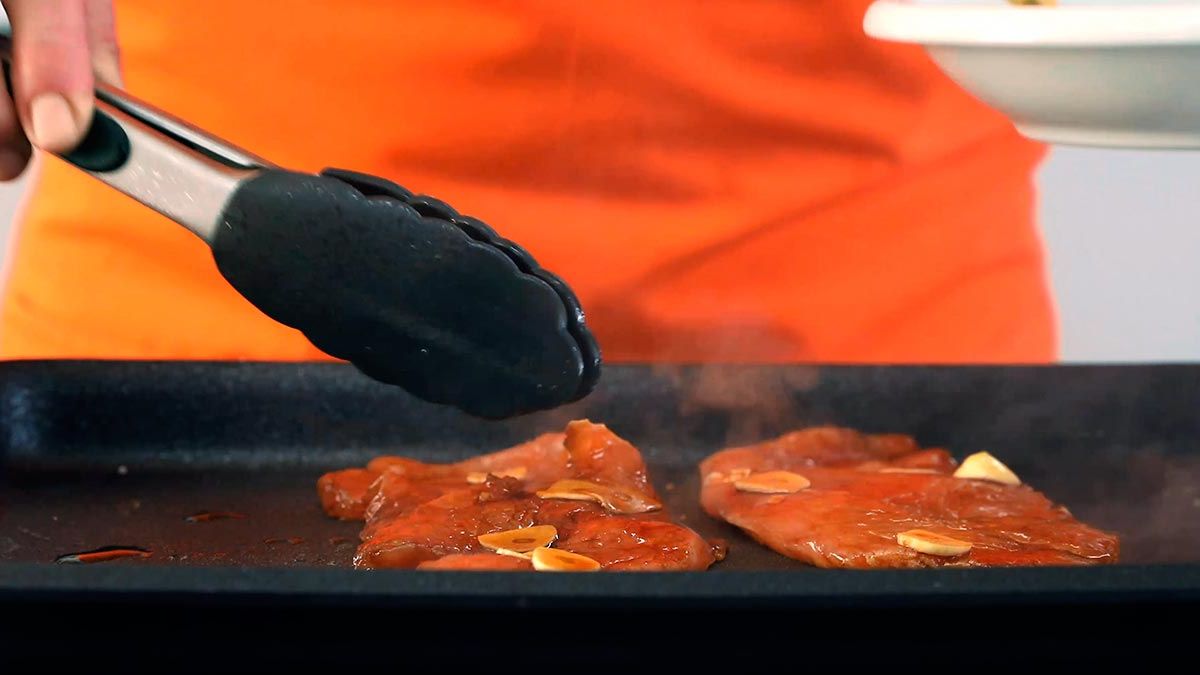 Receta de pavo a la plancha con arroz y verduras  paso 5