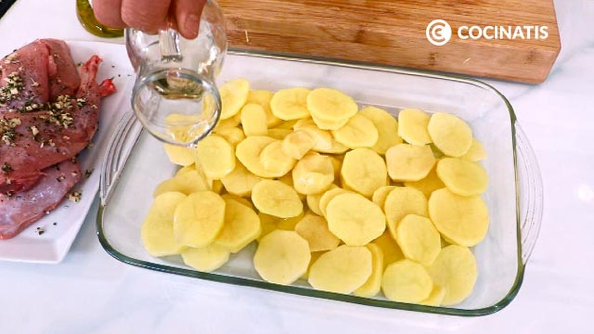 Receta de muslos de carne de conejo al horno  paso 3