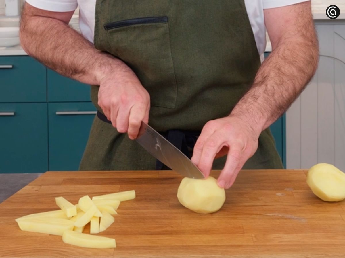 cómo hacer patatas fritas - paso 1