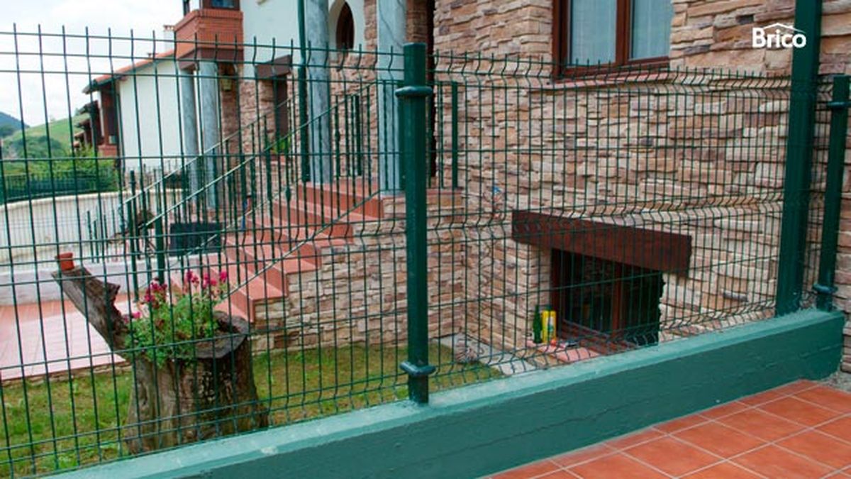 Separación con seto artificial inicio