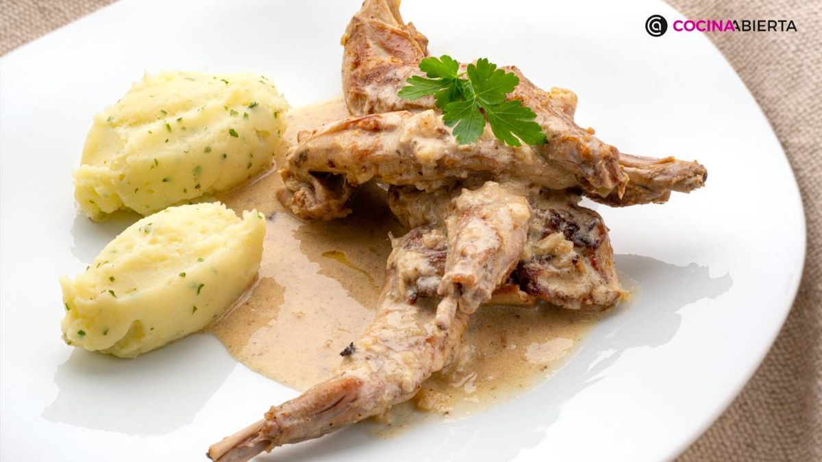 conejo con mostaza receta