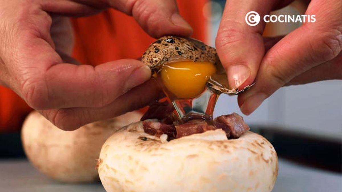 Receta de champiñones rellenos al horno  paso 5