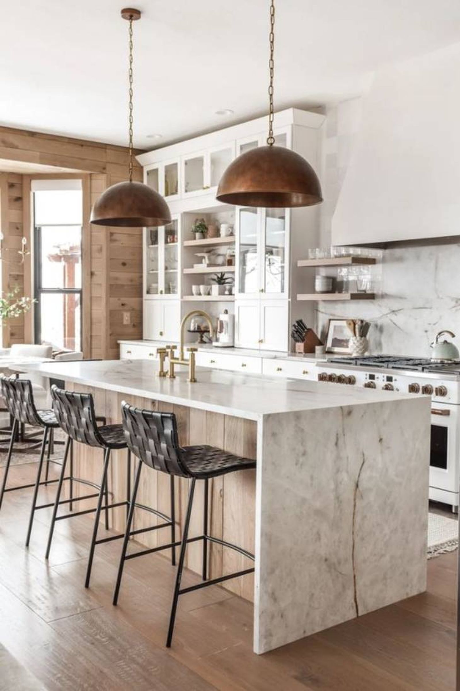 cocina piedra sinterizada Pinterest AD España