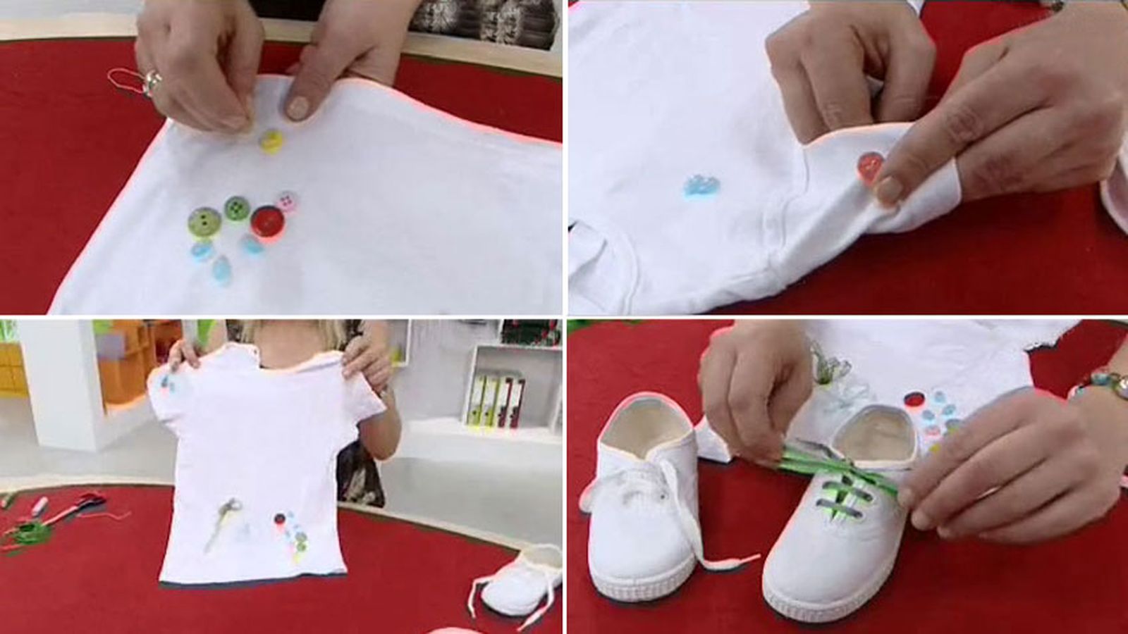 Decorar camiseta y zapatillas básicas infantiles