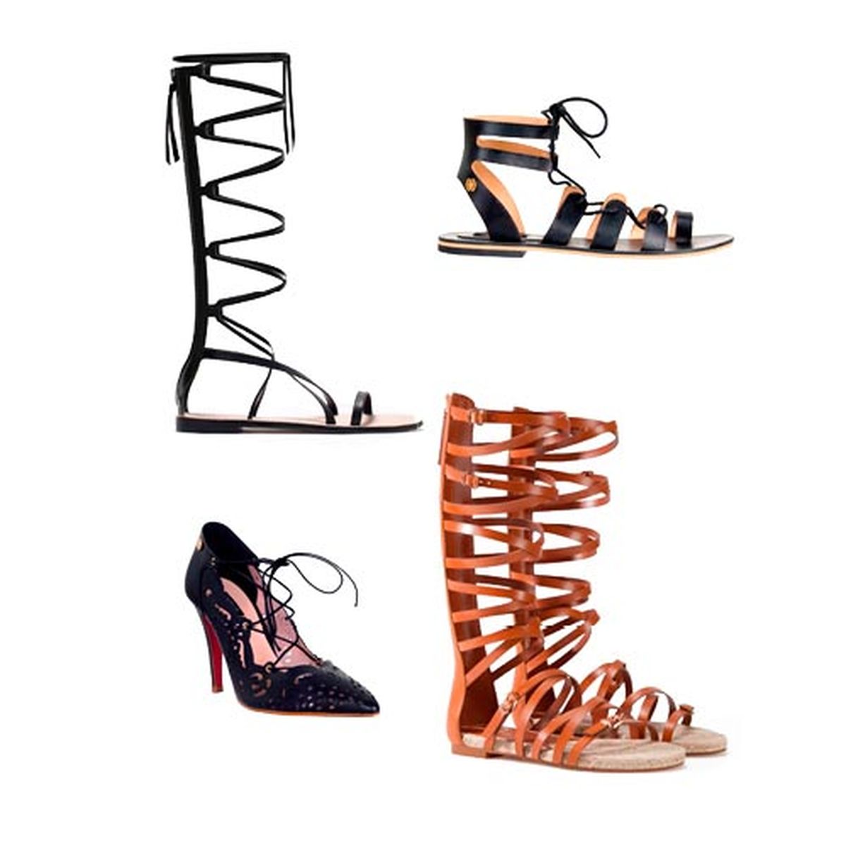 moda verano vestidos sandalia romanas