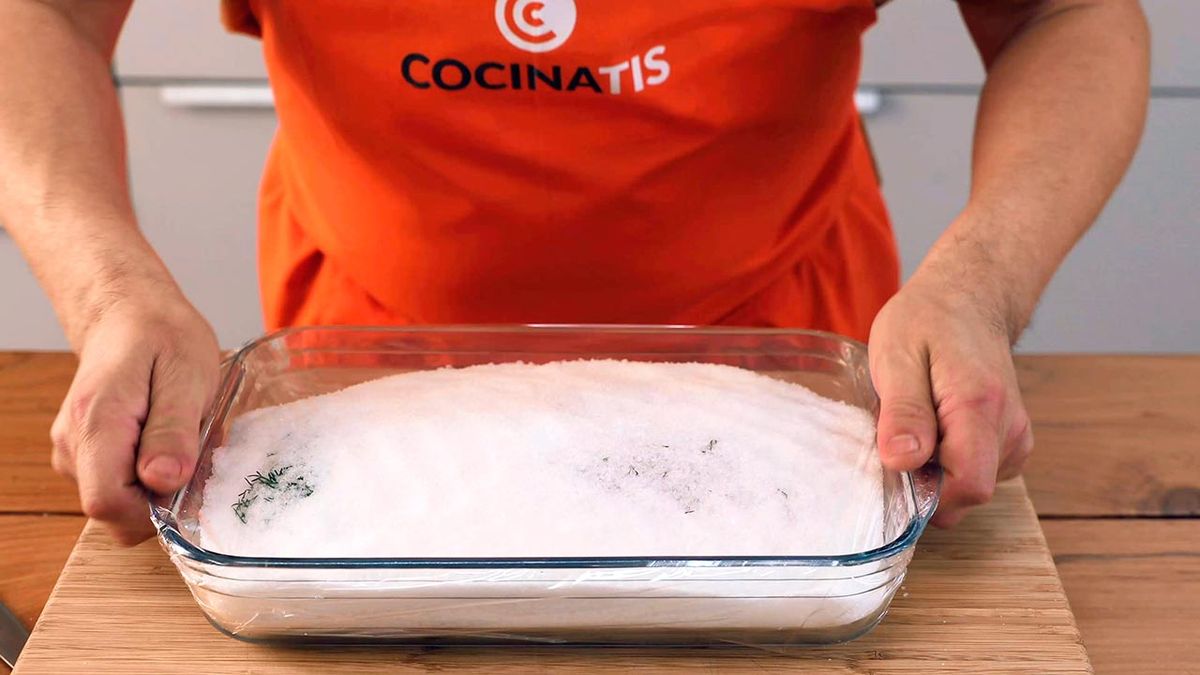 Salmón marinado  paso 4