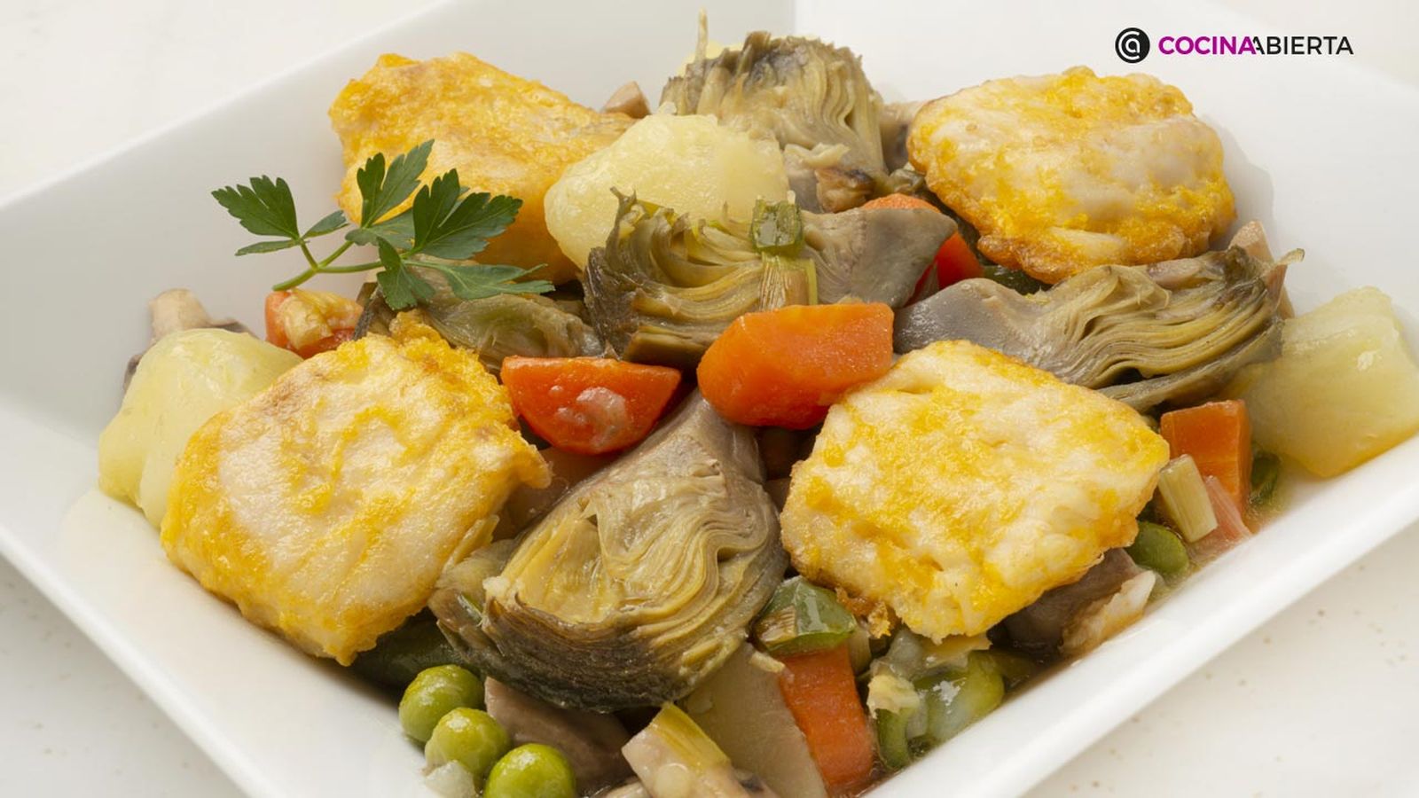 receta pescadilla rebozada menestra verduras ka