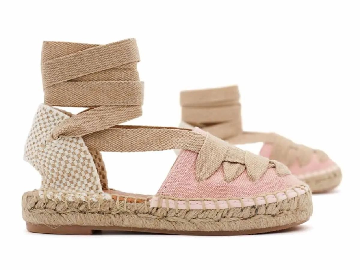 Alpargata valenciana para comunión en lona