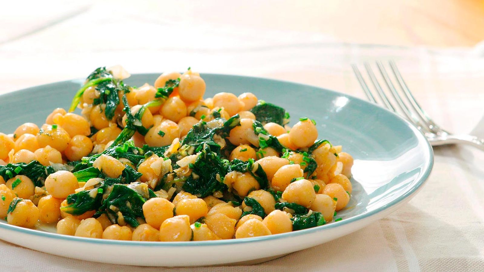 Garbanzos con espinacas