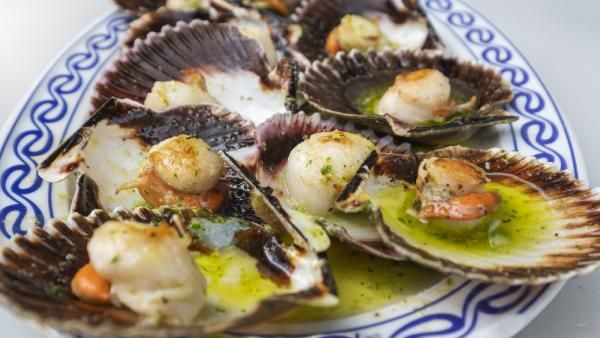 Vieiras plancha