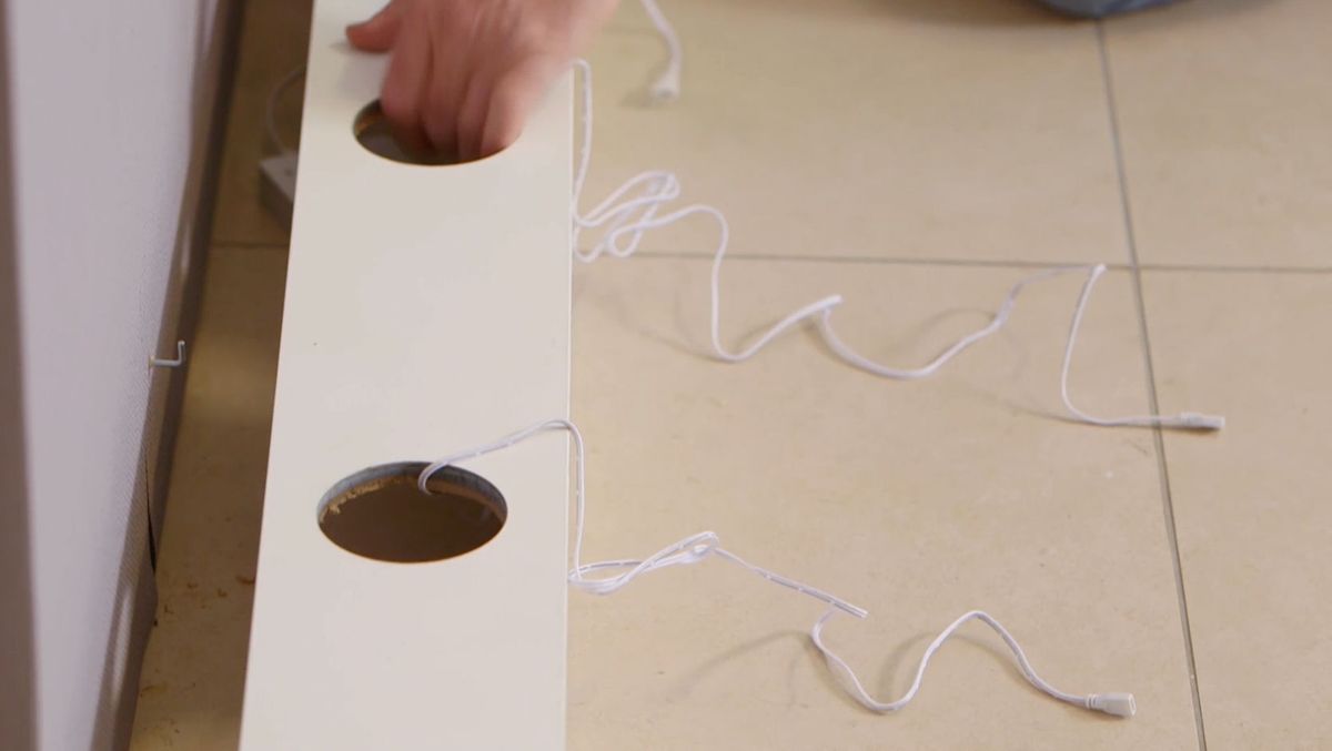 Cañas de bambú decorativas y luminosas paso 10