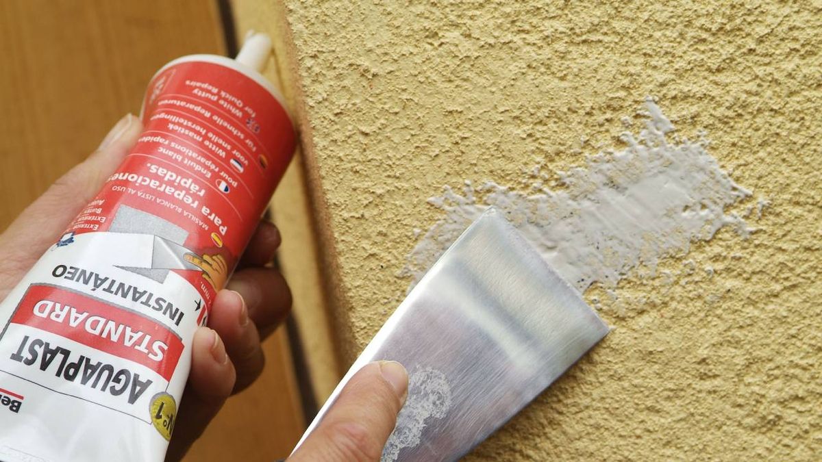 Reparación de pequeños desconchados en fachada paso 4