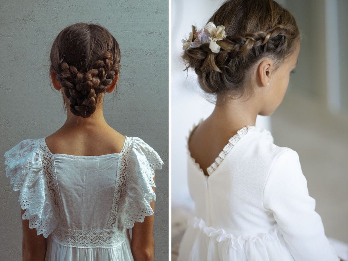 Peinados de comunión con trenza / Fotos: Pinterest