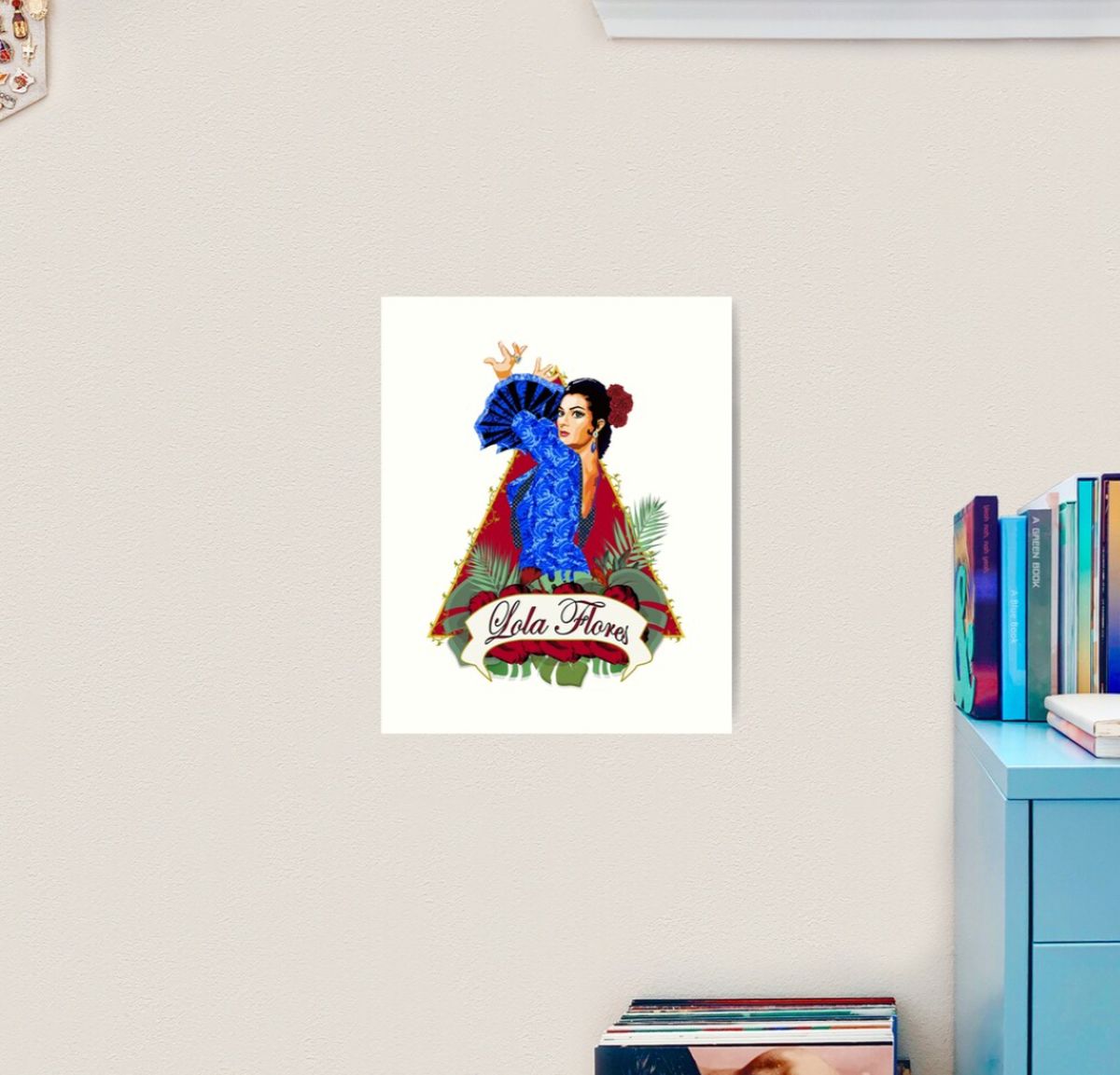 ilustracion lola flores red bubble