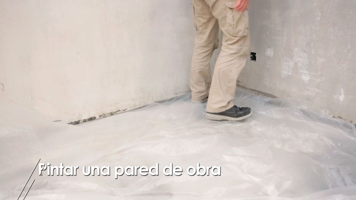 Cómo pintar una pared de obra paso 1