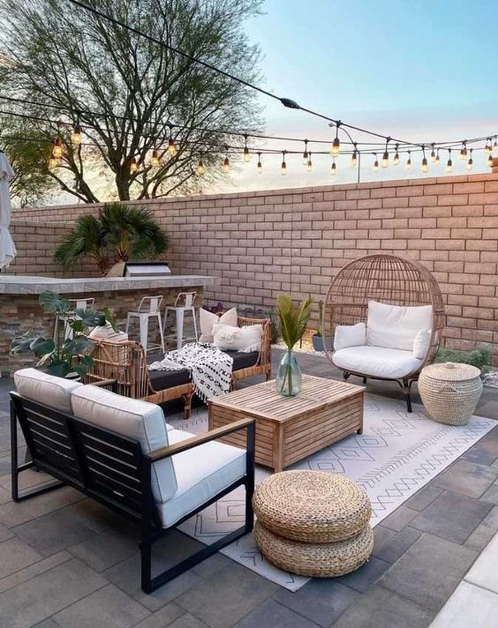 terraza con muchos complemetnos de hola mexico