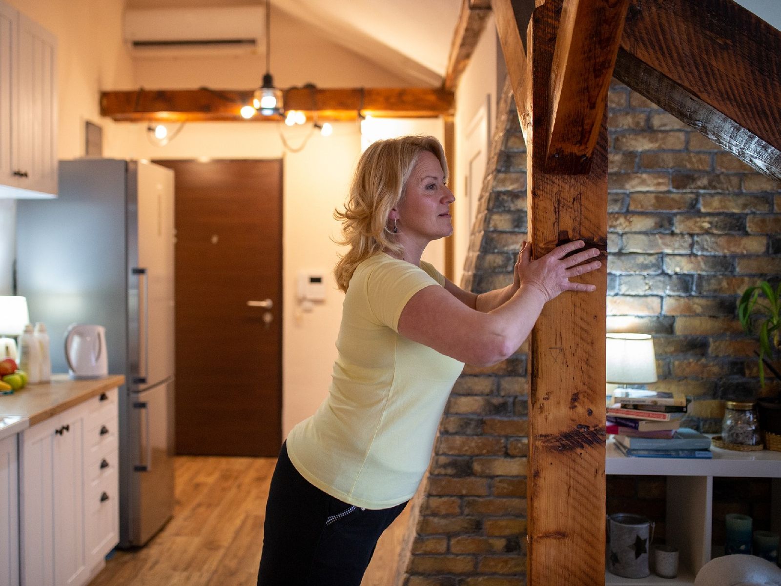 Ejercicios de flexiones contra la pared