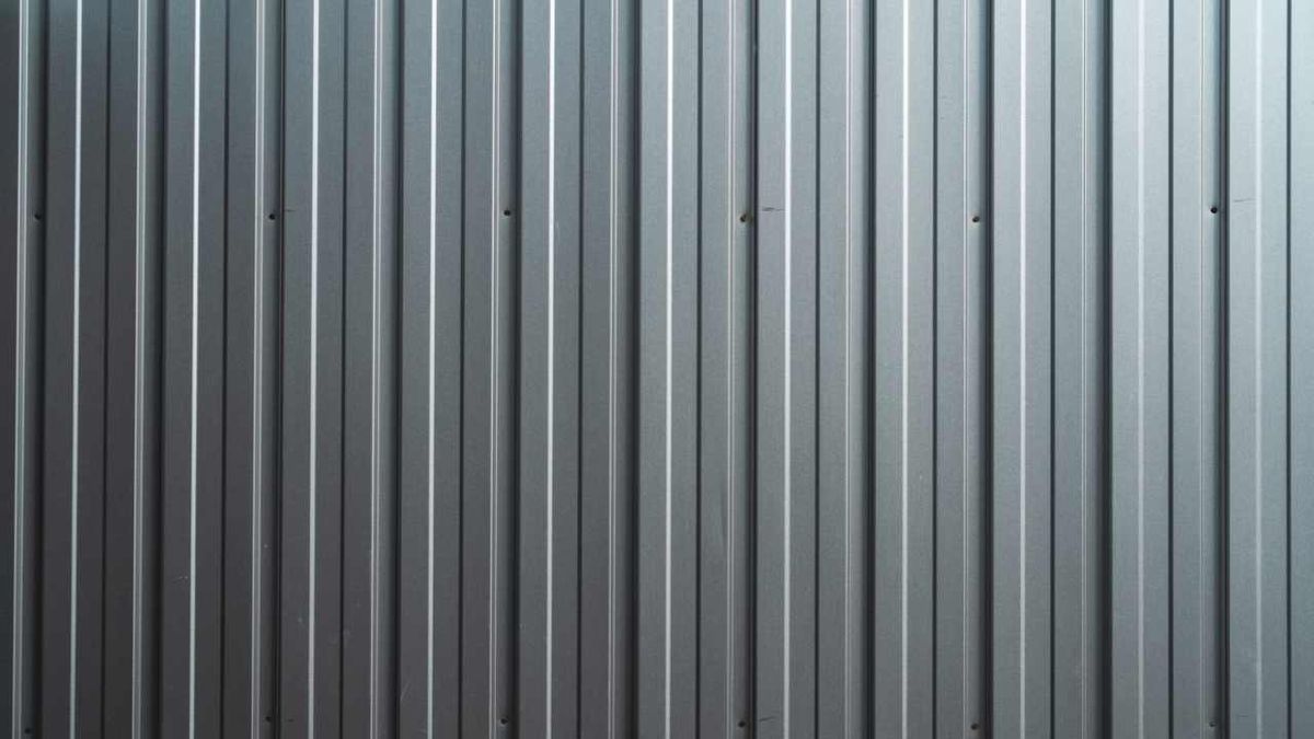 Una chapa galvanizada