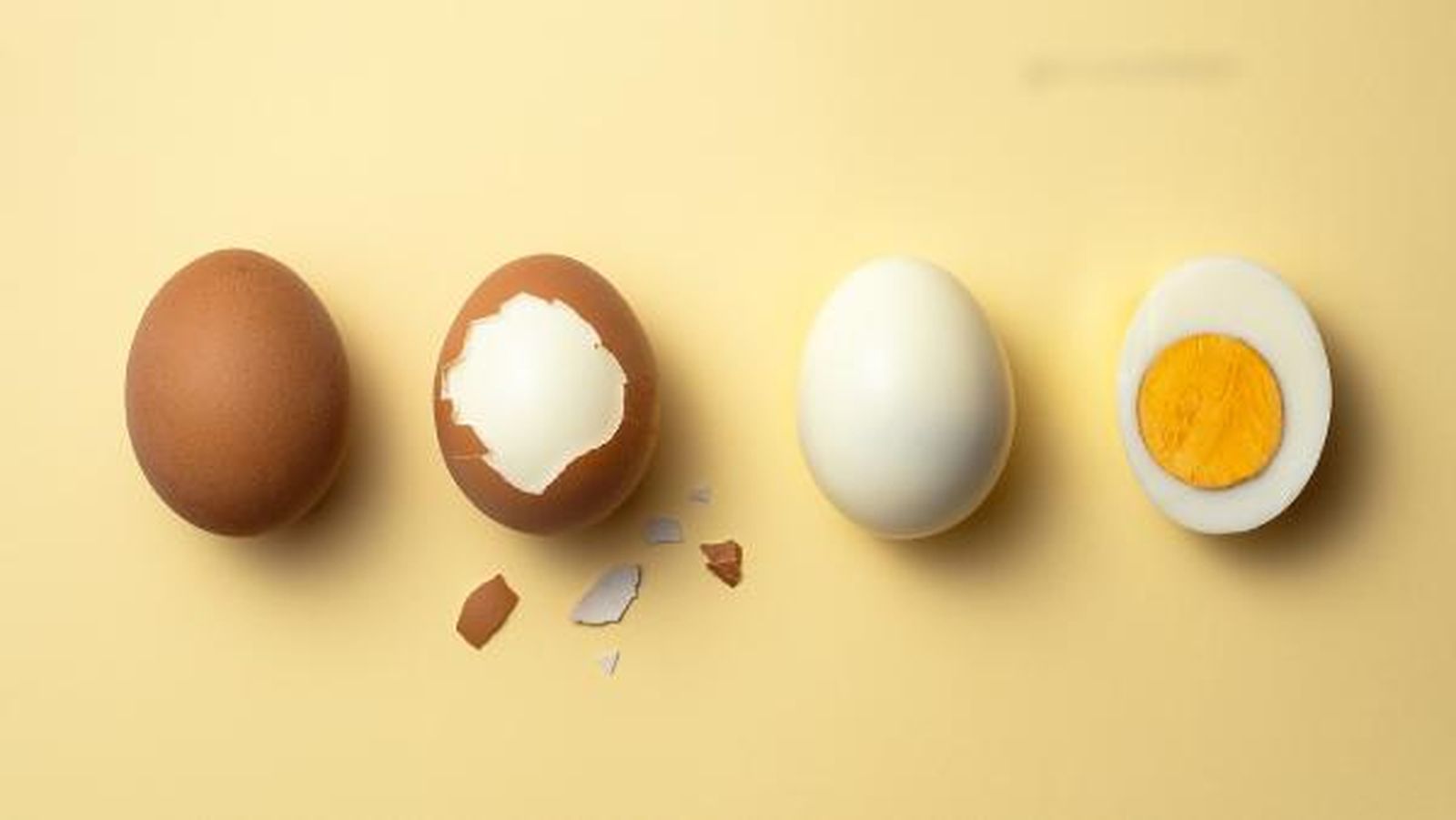 Paso a paso para pelar huevos duros