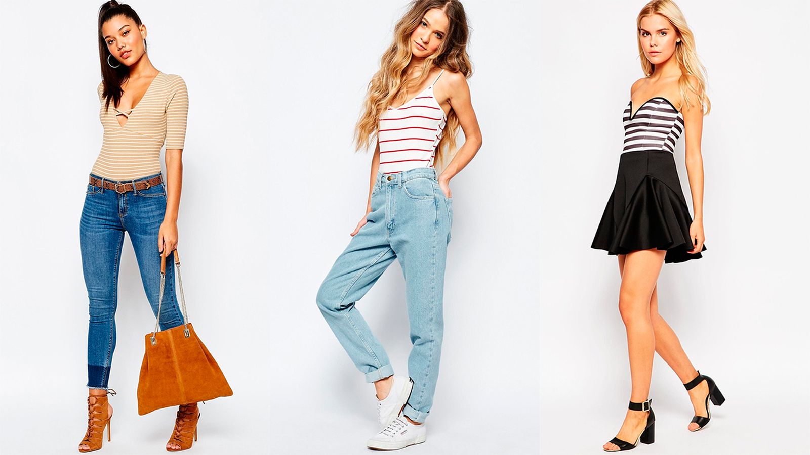 Moda body short rayas