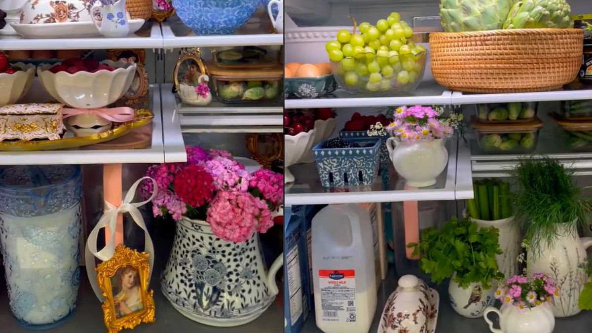 Decorar la nevera al estilo Bridgerton