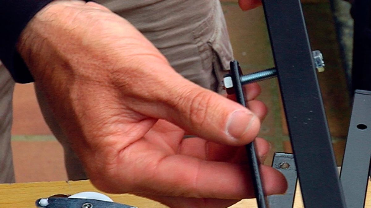 Tendedero para exterior paso 1