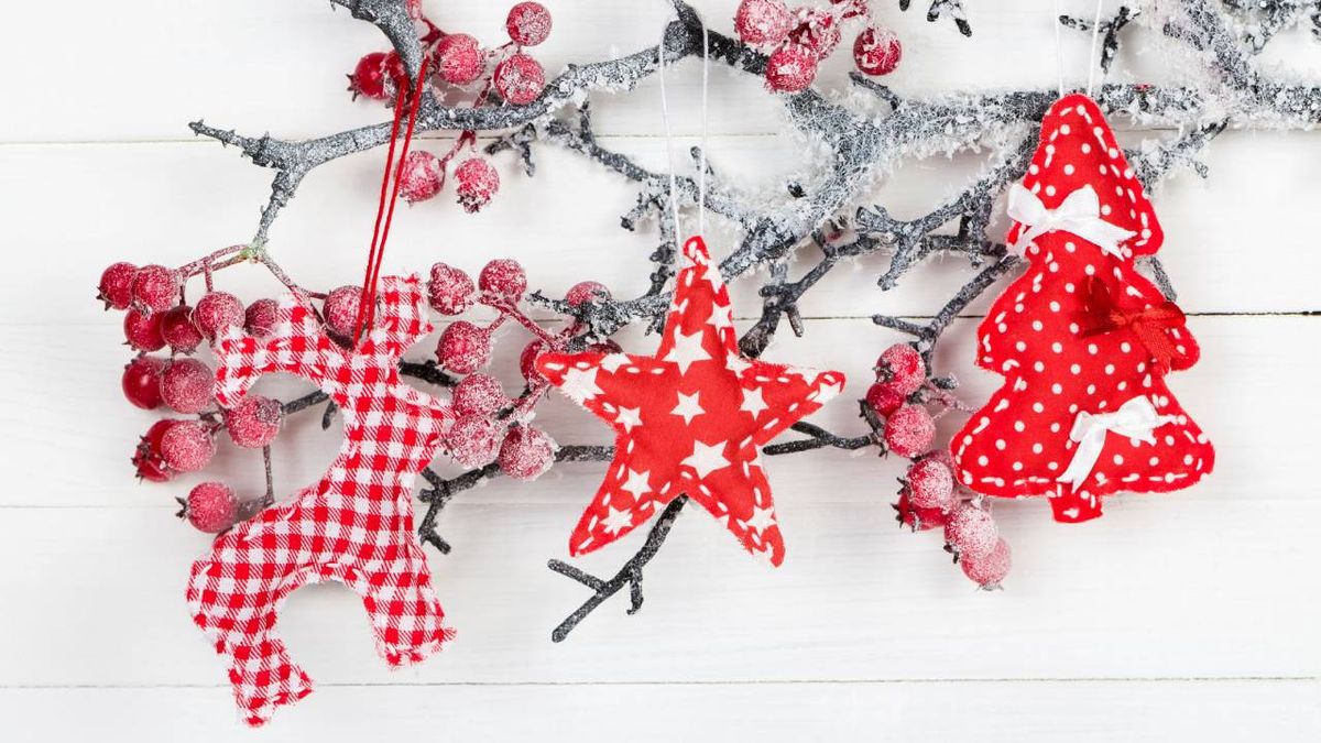 Adornos de tela navideños 12