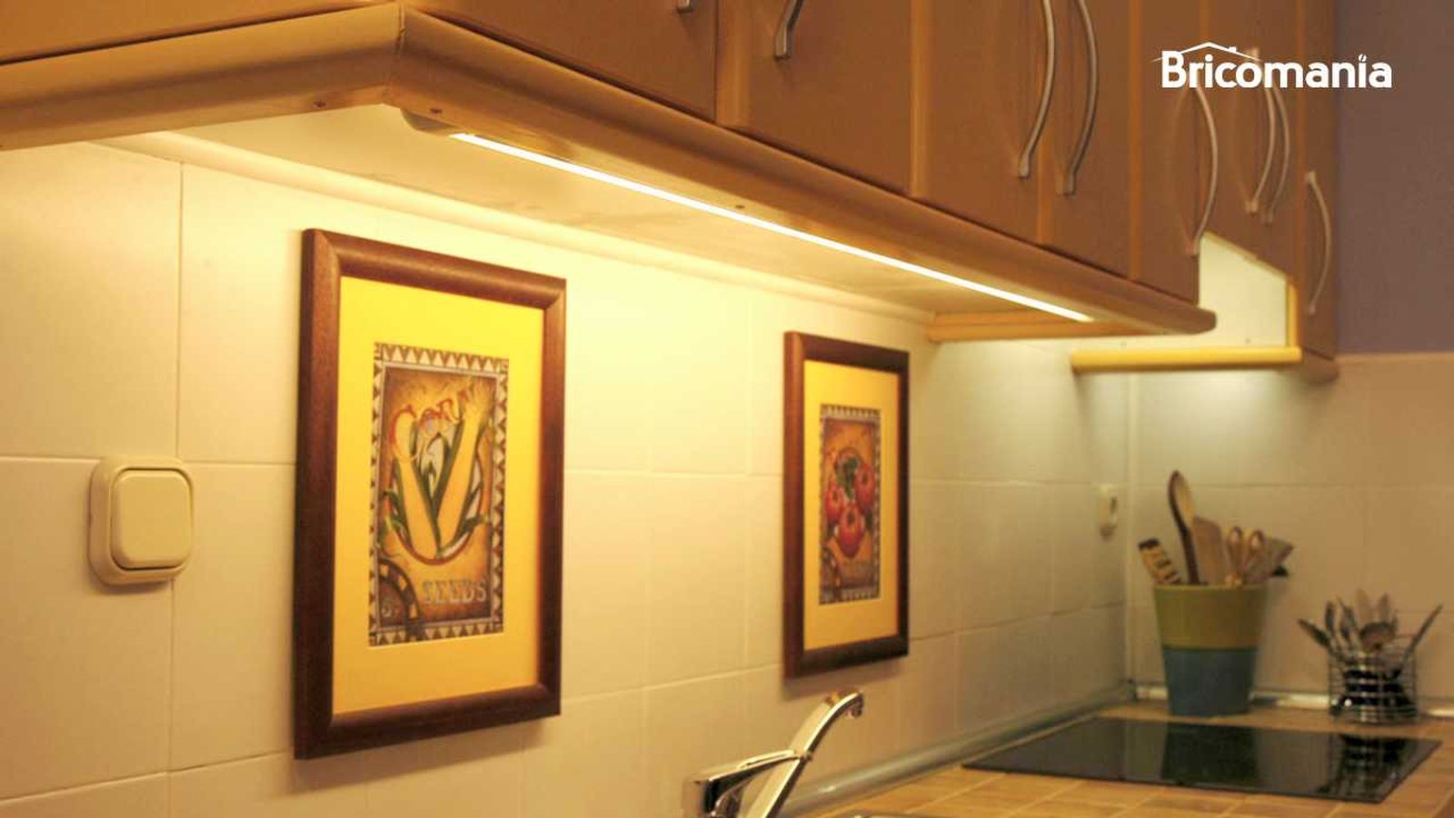 Fluorescente en la cocina