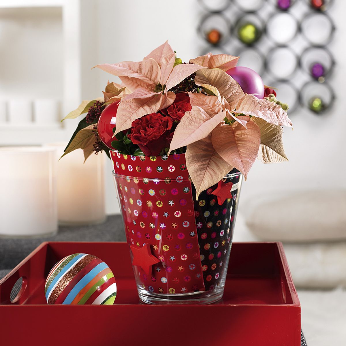 decorar jarron navidad p4