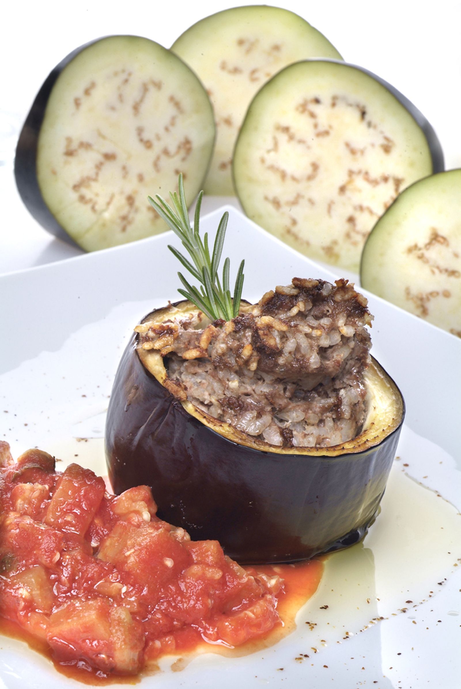 BERENJENA RELLENA AL ESTILO ÁRABE