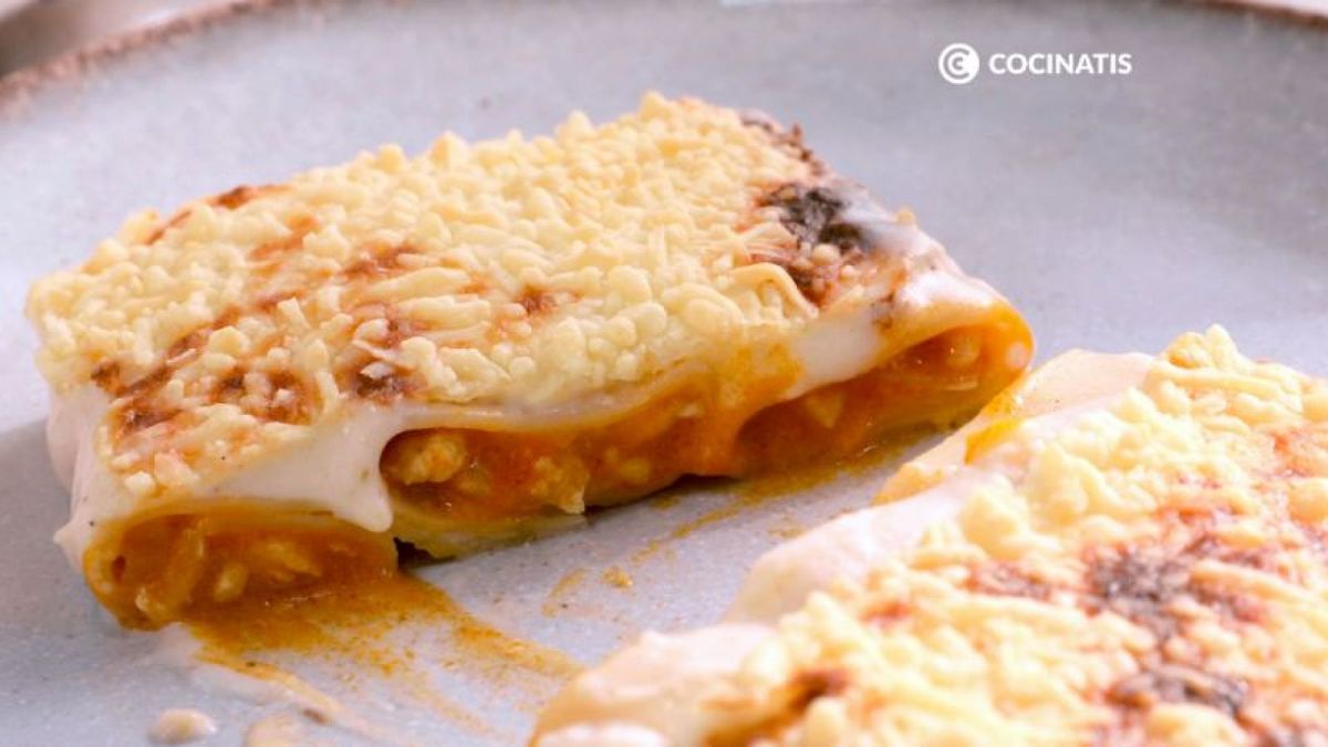 Canelones de pollo caseros